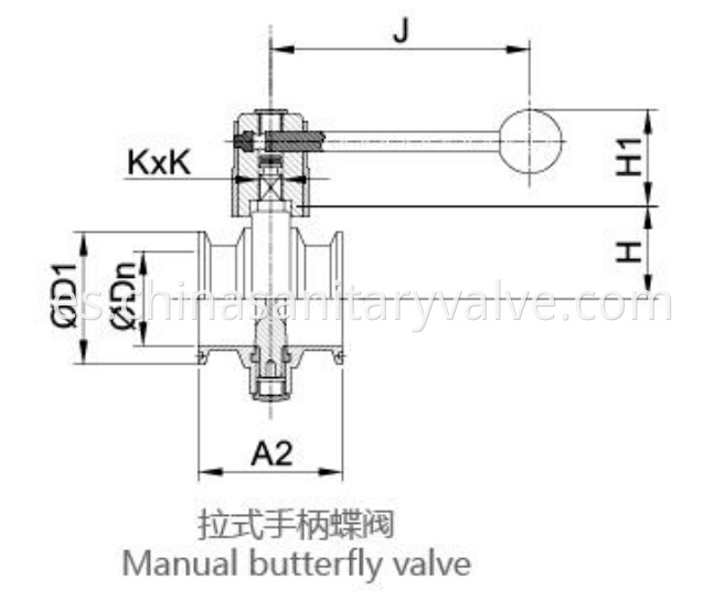 DIN sanitary butterfly valves